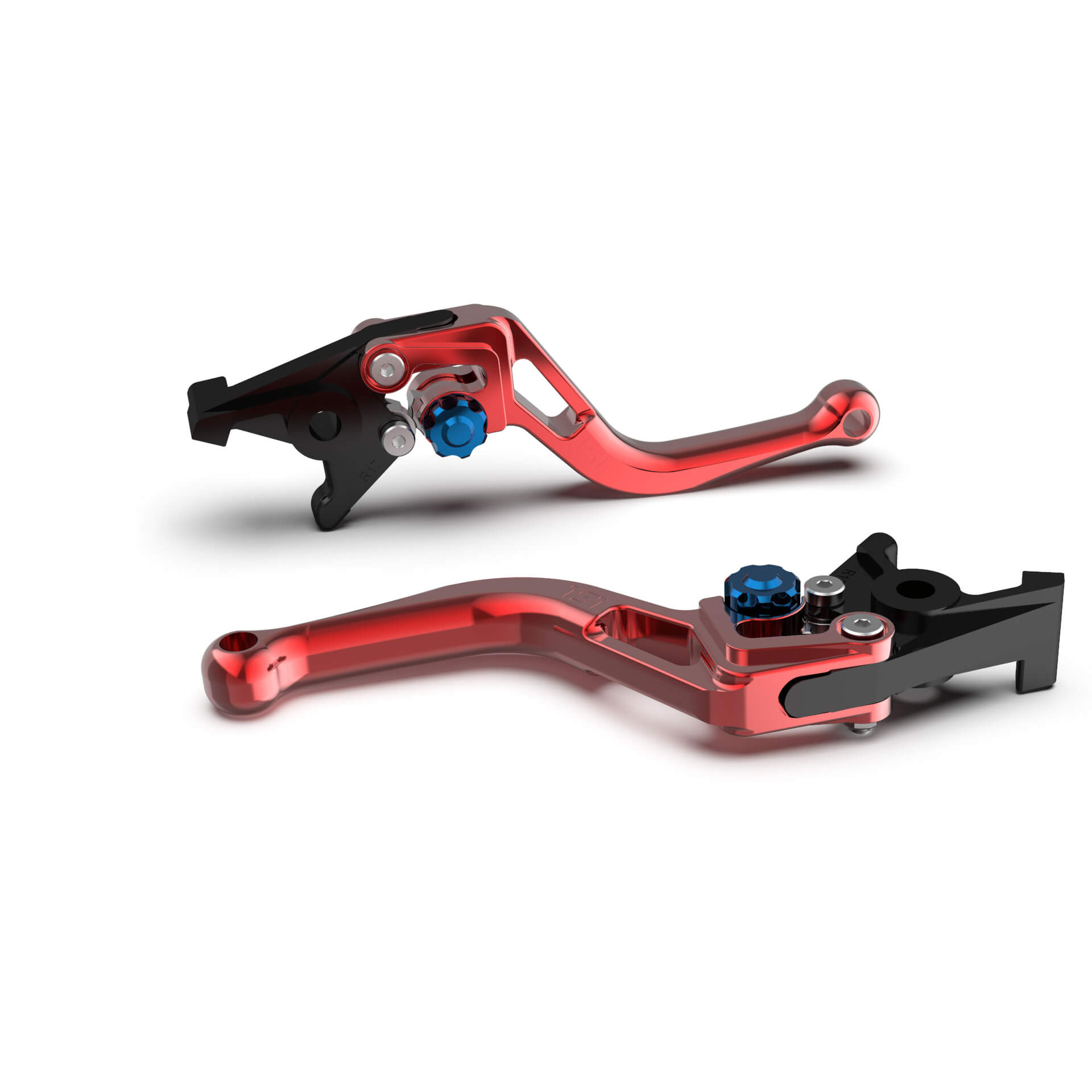 LSL clutch lever BOW L76, short, red/blue