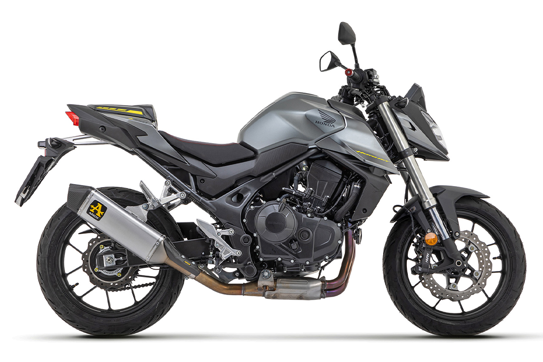 ARROW VELOCE DARK Slip-On Titanium for Honda CB 750 Hornet model year 2023-