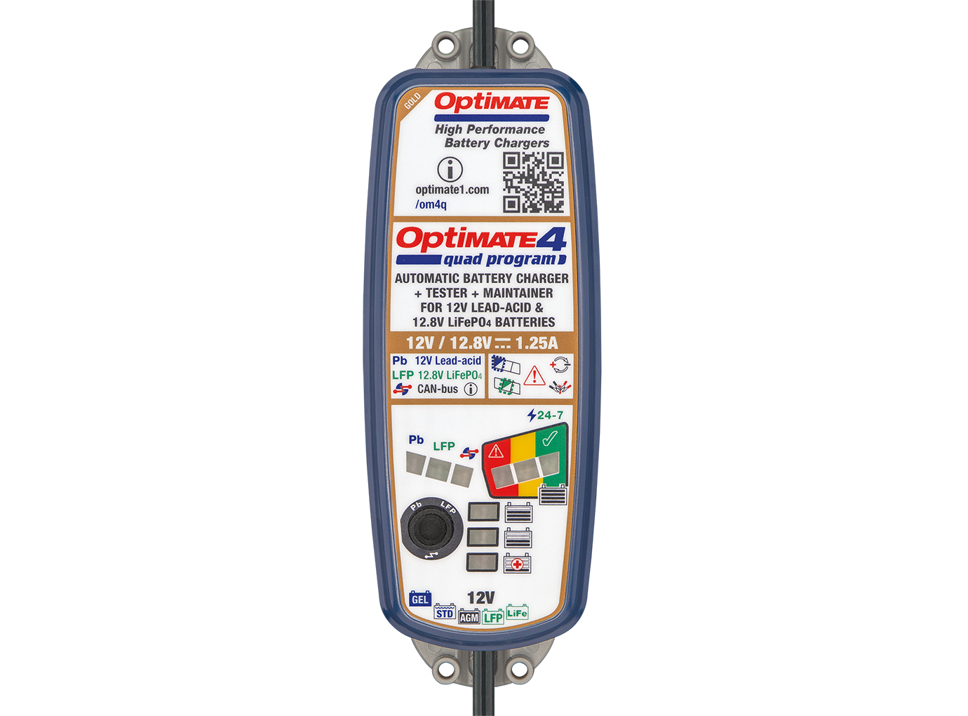 OPTIMATE 4 Quad Charging and maintenance Device 12V / 12.8V
