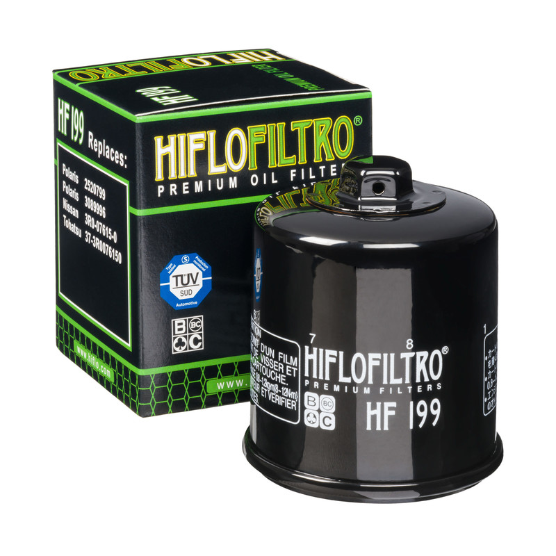 HIFLO oil filter HF199 for various Indian Scout and Polaris ATV models with o-ring kit