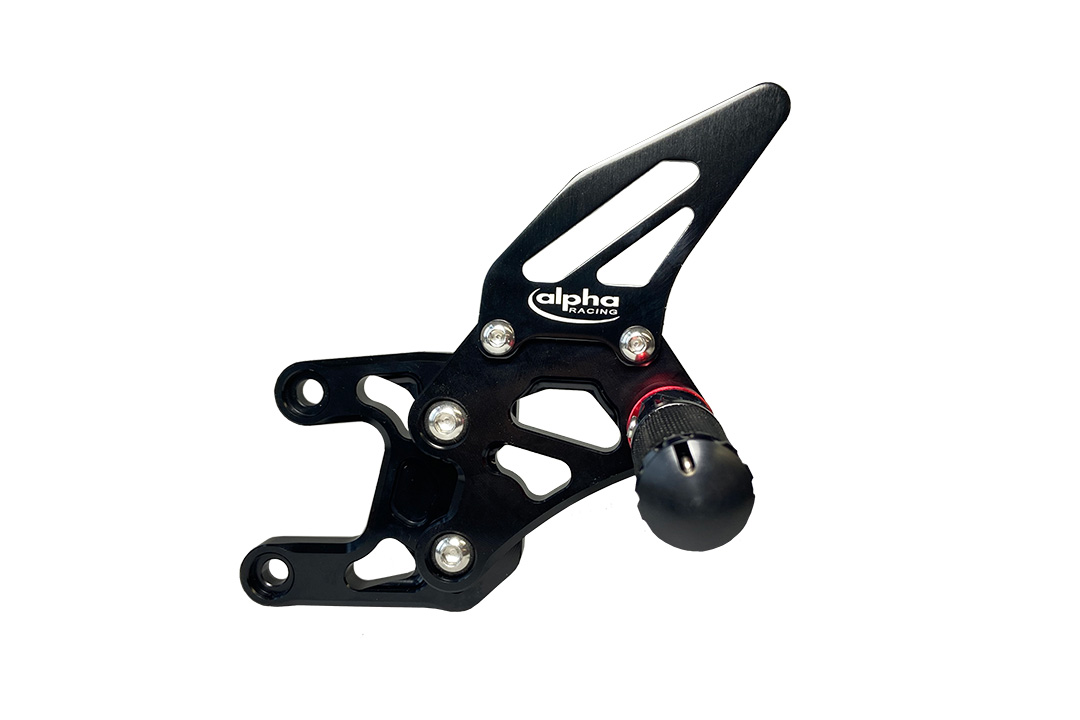 >TRACK< Rearset System black Honda CBR1000RR SC59 SC77 2008-17, Racing, without ABS