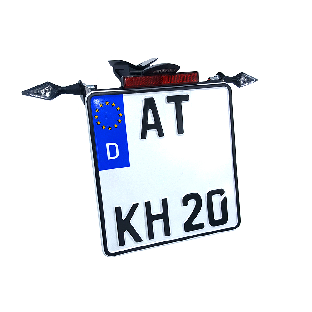 alpha Technik Number Plate Holder for Yamaha YZF-R1, YZF-R1M; Type RN32, RN49, RN65; Model Year 2015-