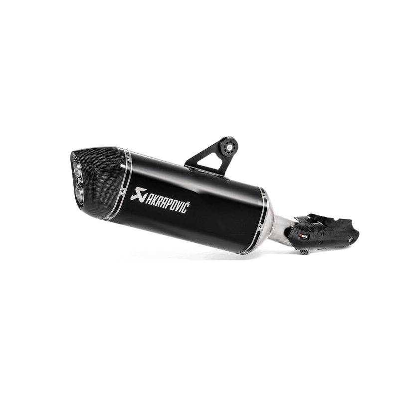 Akrapovic Slip-On Line (Titanium) black exhaust for BMW R 1250 GS and R1250GS ADVENTURE model year 2019-2023