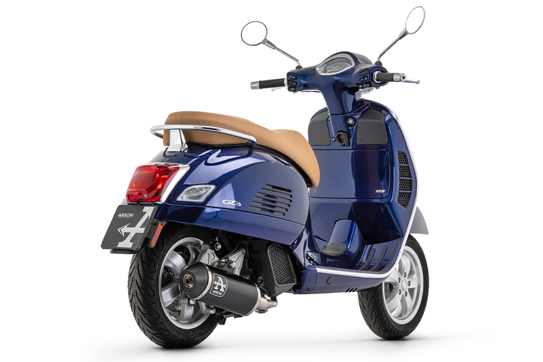 ARROW DARK URBAN Exhaust for Piaggio Vespa GTS 125 i.e. Model Year 2021-