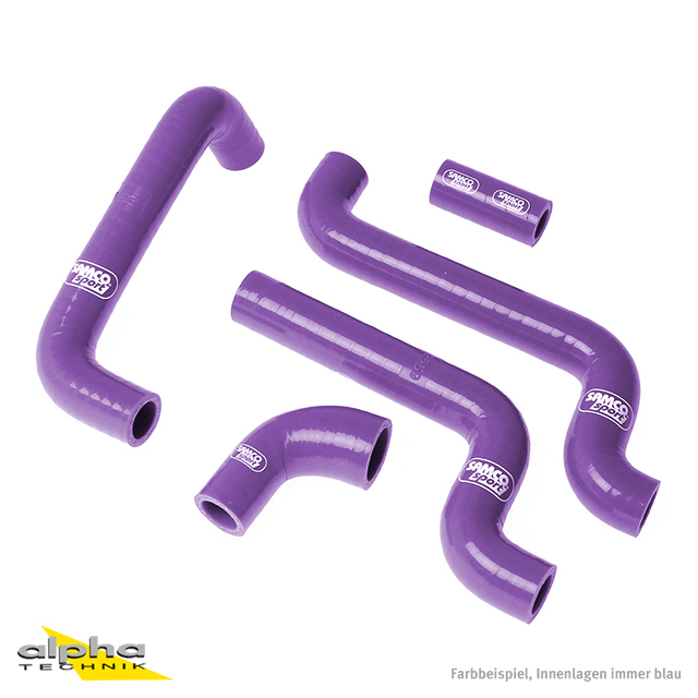 SAMCO SPORT Silicone Hose Kit, Violet, for Aprilia RS125 Model Year 1999-2012