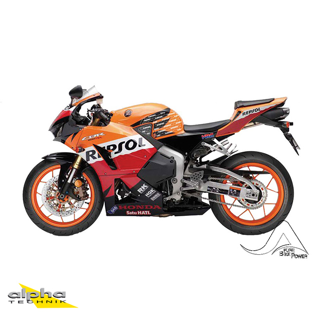 Stompgrip black, Volcano, for Honda CBR600RR, 2013-2023