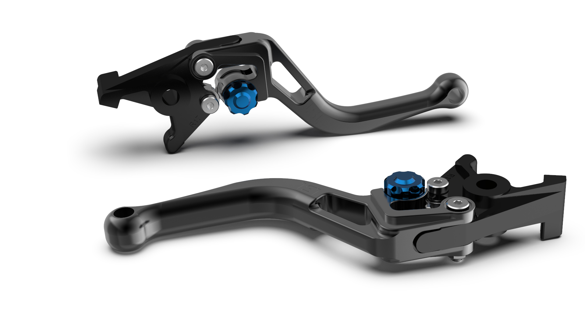 LSL BOW R82 Brake Lever, short, black/blue
