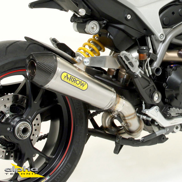 ARROW X-KONE exhaust for Ducati Hypermotard 821 2013-2015, stainless steel
