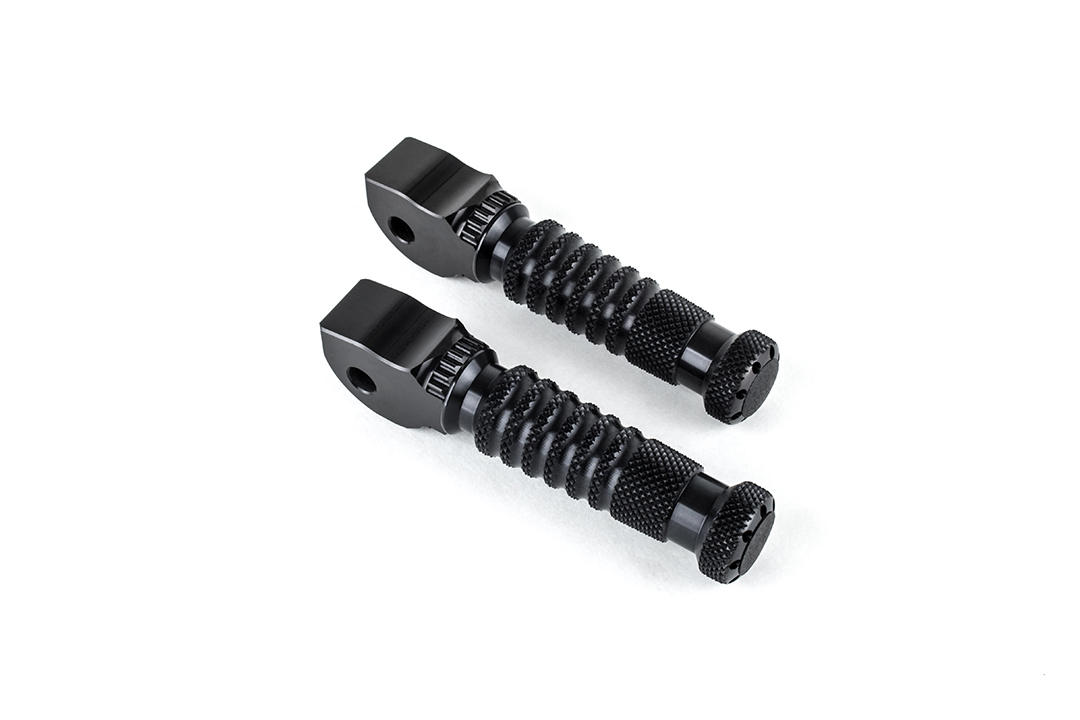 Gilles Replacement Footrest Kit Sport, Pillion, black for Yamaha MT-07 Tracer, Tracer 700