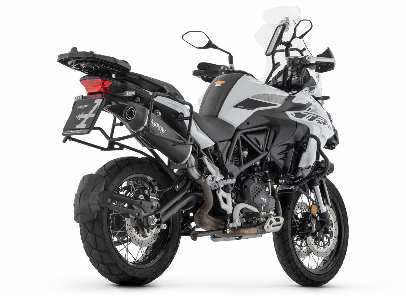 ARROW INDY RACE EVO Aluminium DARK Exhaust for Benelli TRK 502 X Model Year 2021-