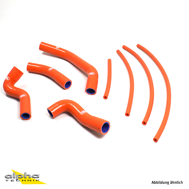 SAMCO SPORT Silicone Hose Kit OEM Design orange for KTM 390 RC Model Year 2014-2020