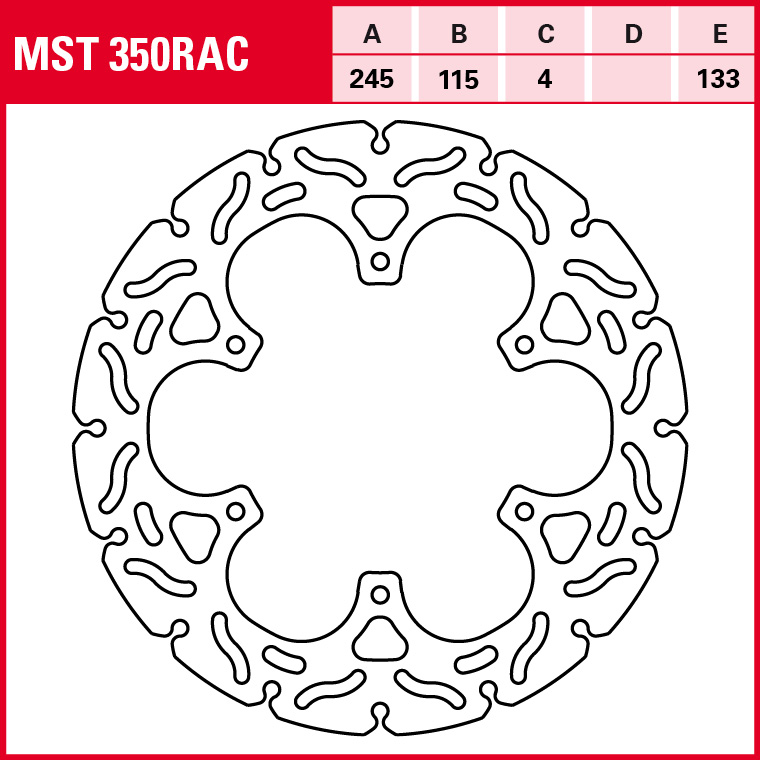 TRW brake disc Sport rigid MST350RAC