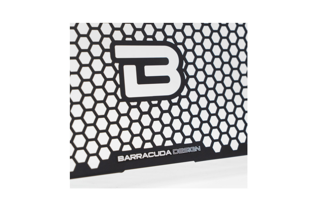 Barracuda radiator shield guard, black aluminium, for Kawasaki Z650 from model year 2017-