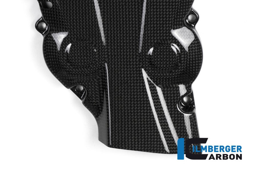 Ilmberger Carbon toothed belt, timing belt cover vertical gloss, Carbon