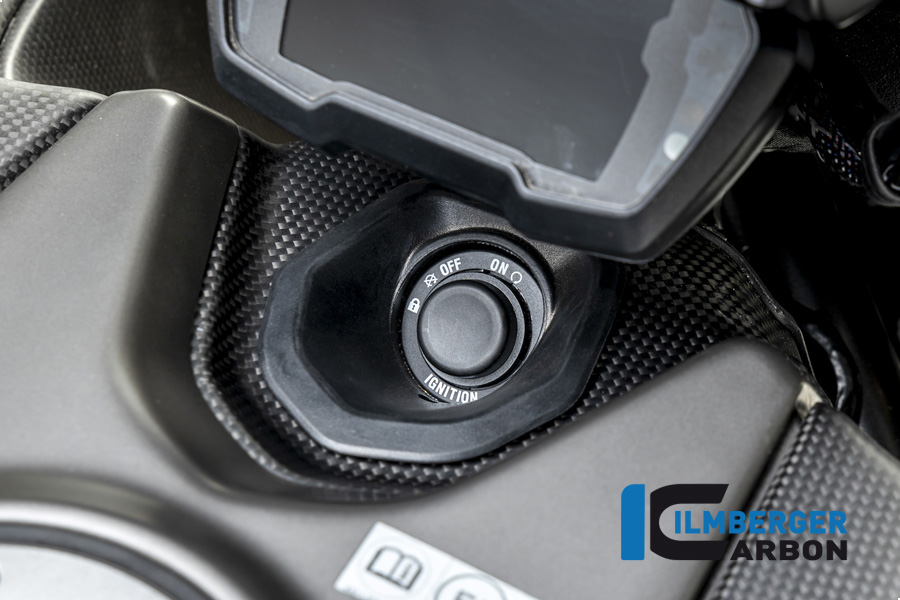 Ilmberger Carbon Ignition Lock Cover, matt, Ducati Diavel 1260, 2019-
