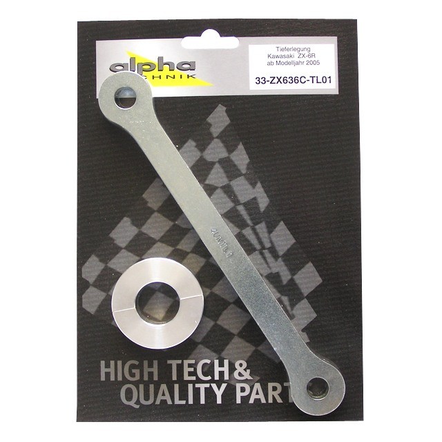 alpha Technik Lowering Kit 20mm for Kawasaki ZX6R: Type ZX636C; model year 2005-