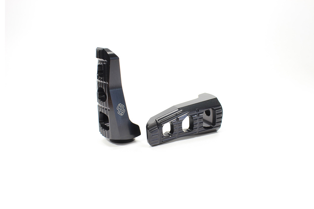 Gilles Touring Replacement Footrest Kit, Pillion, Black for BMW S1000R, S1000RR, M1000R