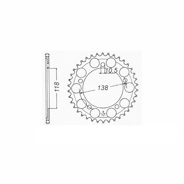 DID chain kit with 525VX3 chain, gold, for Honda CBR400RR, Type NC29