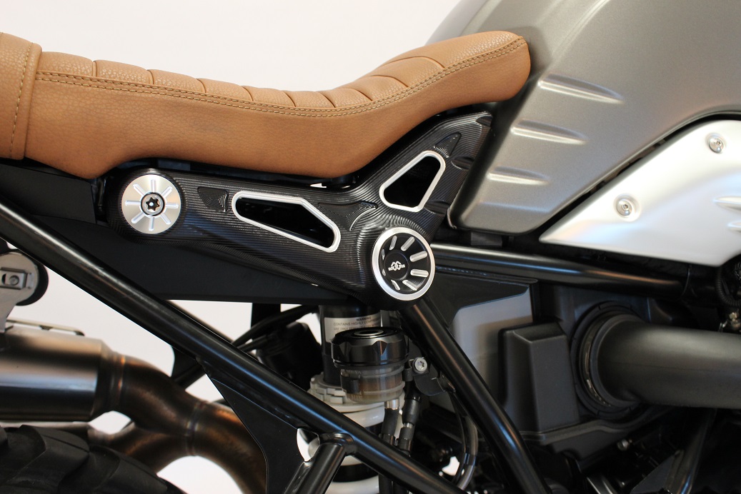 Gilles frame tube cover kit, black, for BMW R nineT Type 1N12, from 2017-