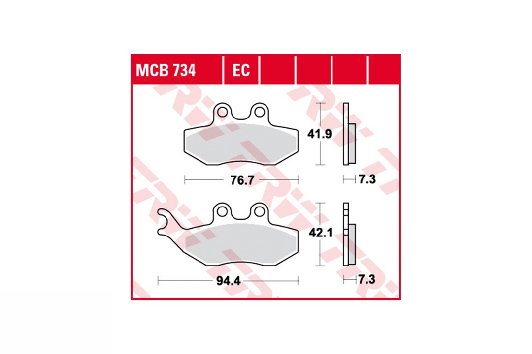 TRW brake pad Set MCB734EC