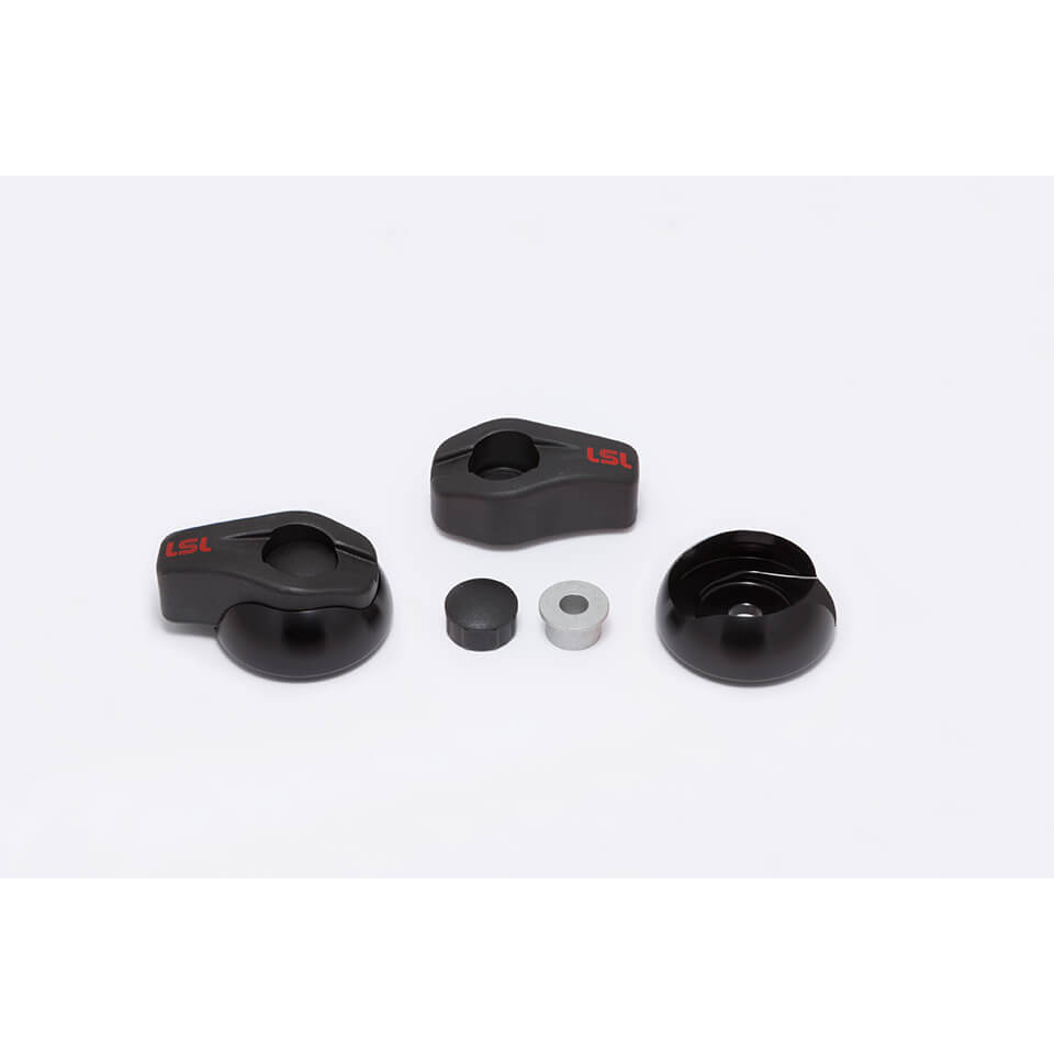 LSL Crash Pad Classic Heads, black, Pair