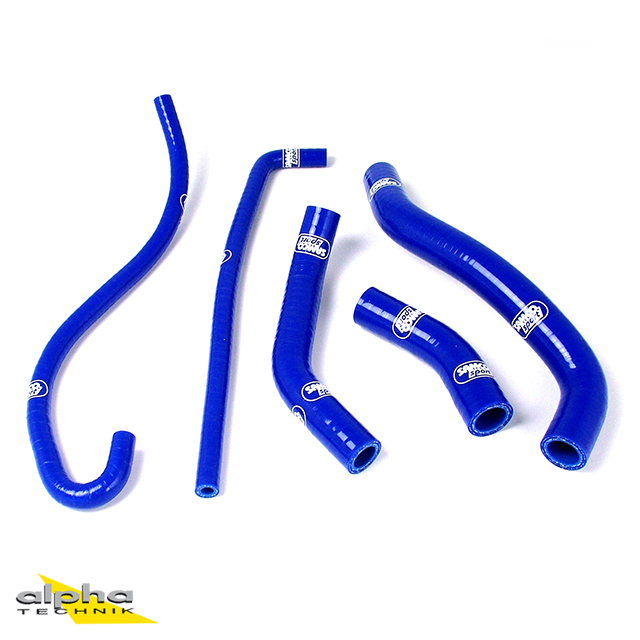 SAMCO SPORT Silicone Hose Kit blue for Yamaha RD125LC Model Year 1983-1989