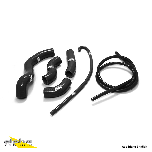 SAMCO SPORT Silicone Hose Kit, 6-piece, black, for Kawasaki Z800 Model Year 2013-2016