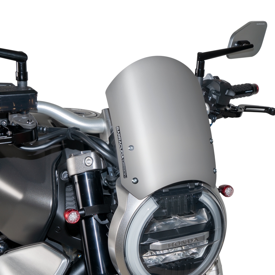 Barracuda Aerosport Aluminium Silver Windscreen for Moto Guzzi V7 III