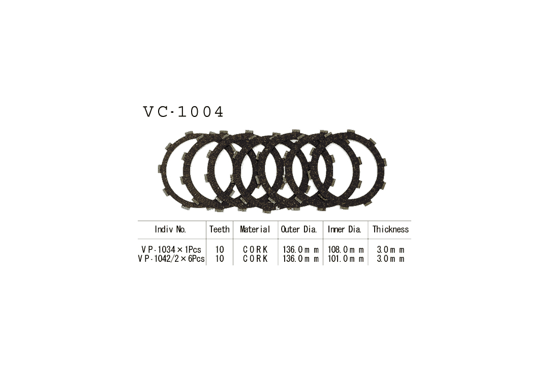 Vesrah clutch disc Kit Honda
