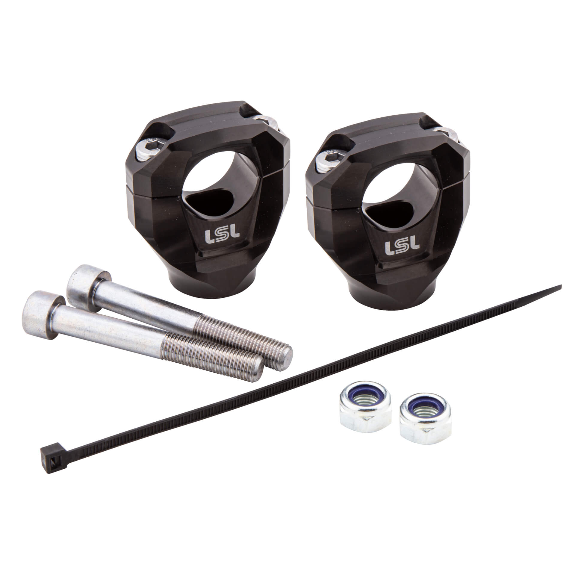 LSL GONIA clamp block kit 28.6 mm for BMW S1000R, Type 2R99, 2R99r, 2021-, black