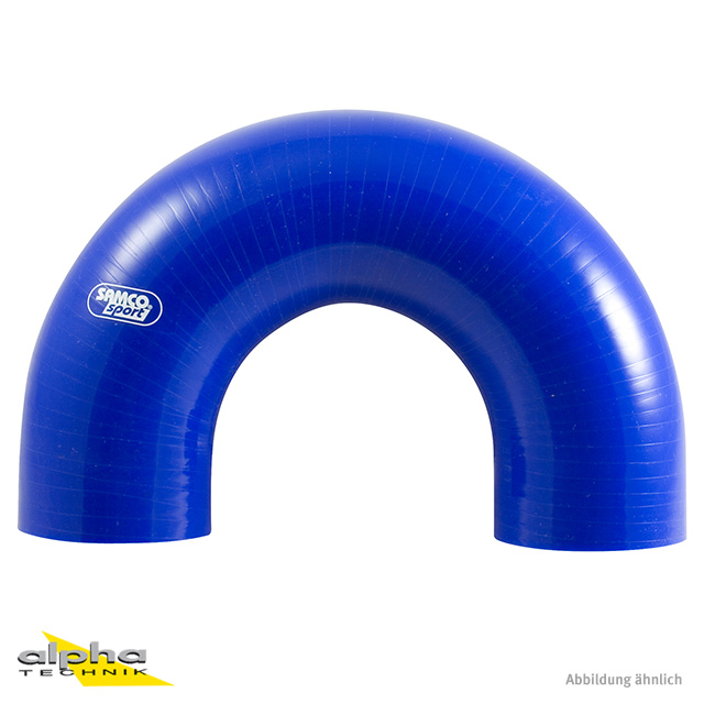 Samco Silicone Hose 180-Degree U-Bend, Blue