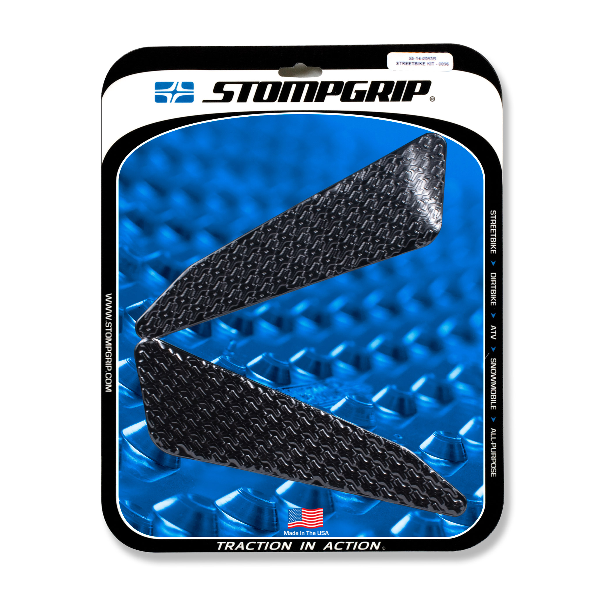 Stompgrip Traction Pads black, for BMW, KTM, Moto Guzzi models (see compatibility list)