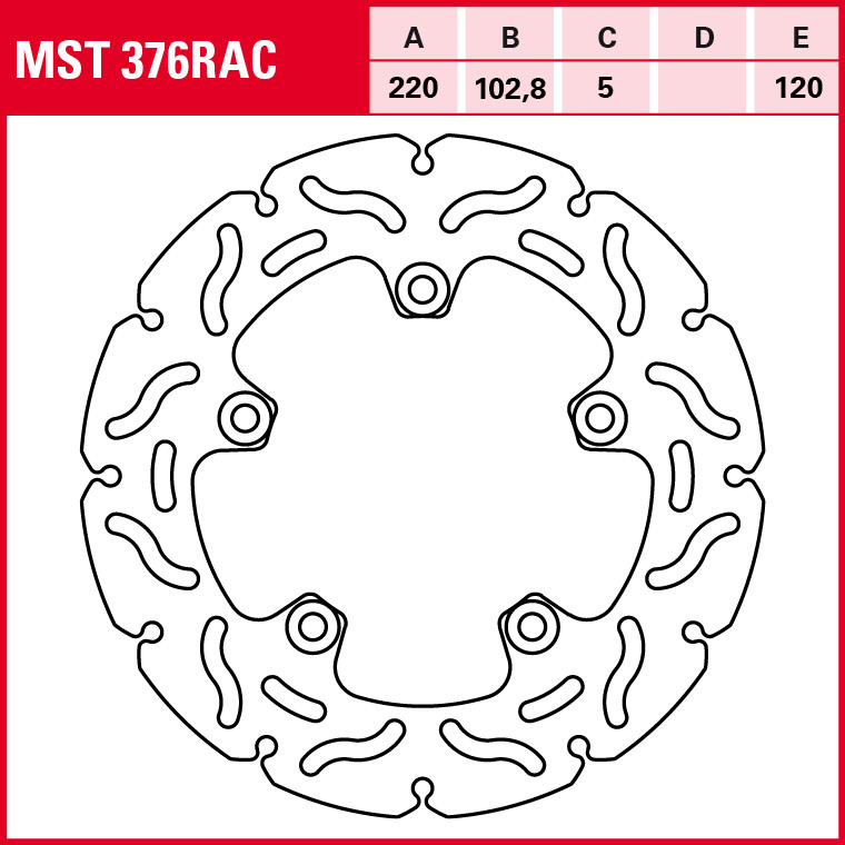 TRW brake disc Sport Fixed MST376RAC