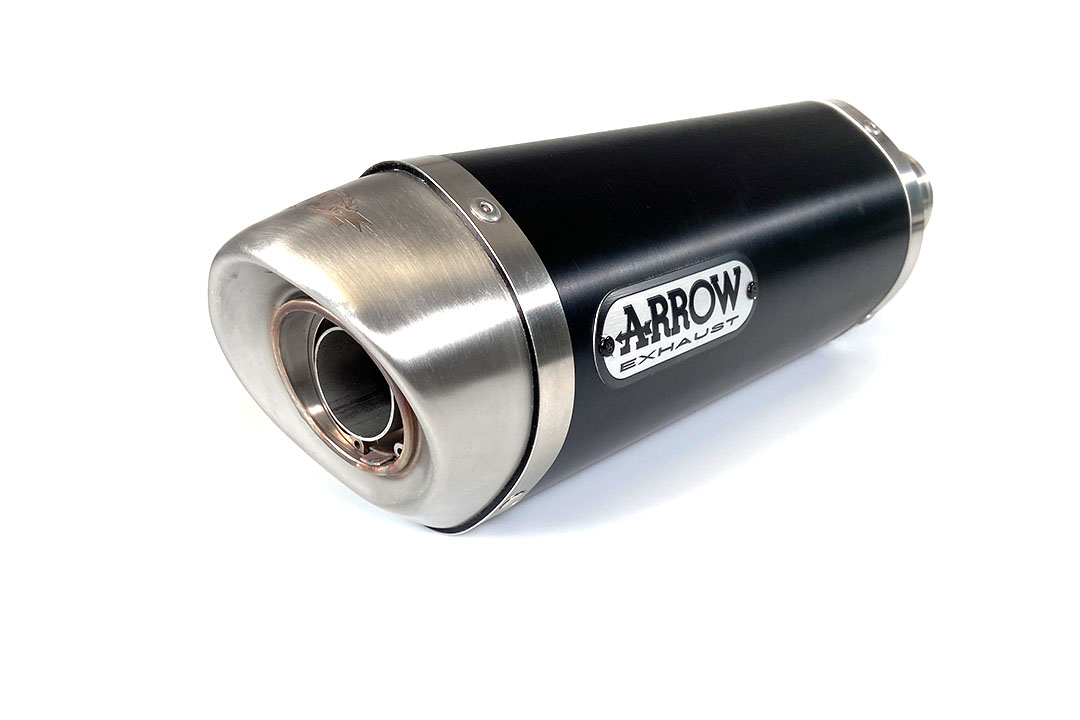 ARROW DARK THUNDER Exhaust with Stainless Steel End Cap for KTM 125RC / 390RC / 125 DUKE / 390 DUKE 2017-2020