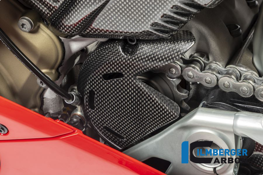 Ilmberger Carbon Glossy Sprocket Cover Ducati Panigale V4/V4S /V4 R