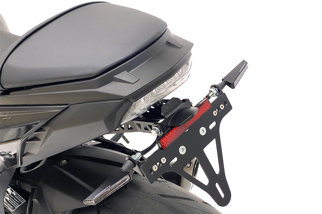 alpha Technik Number Plate Holder for Suzuki GSX-S1000 and GSX-S950, Type WEK0, WEK1, WEK2, Model Year 2021-