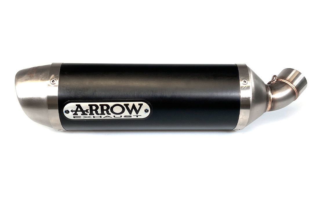 ARROW DARK STREET THUNDER Black Aluminium Exhaust for Ducati Monster 696 / 796 / 1100 2008-2014