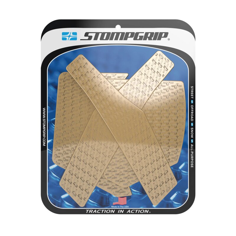 Stompgrip fuel tank Pad clear, Icon, Street Bike fuel tank Kit - fuel tank Sides, for Honda CRF300L, CRF300LRA Rally, 2021-2025