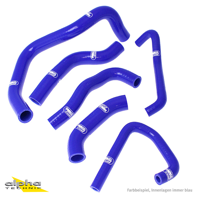 SAMCO SPORT Blue Silicone Hose Kit for Kawasaki ZX6R Model Year 2007-2008