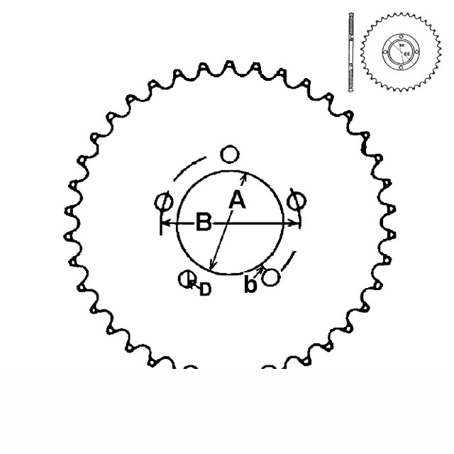 rear sprocket Aluminium Blank, Z-56 for