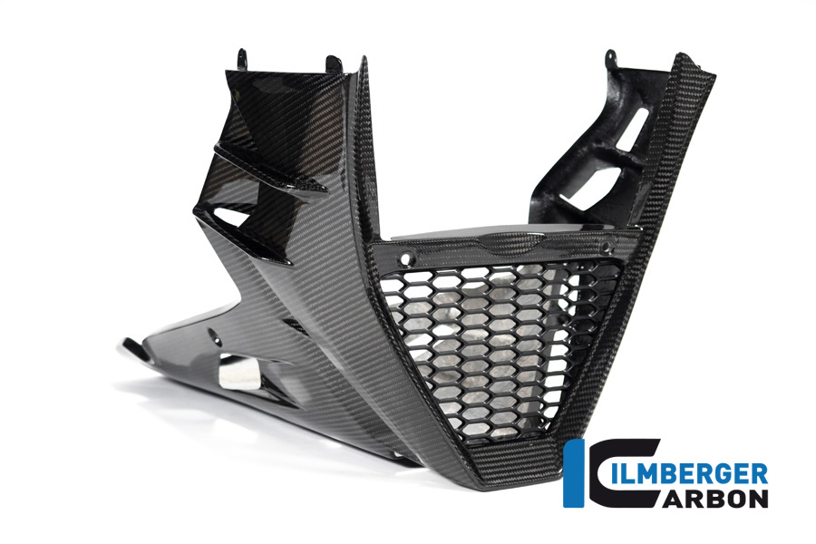 Ilmberger Carbon belly pan complete long version matt for Aprilia Tuono V4 2021-