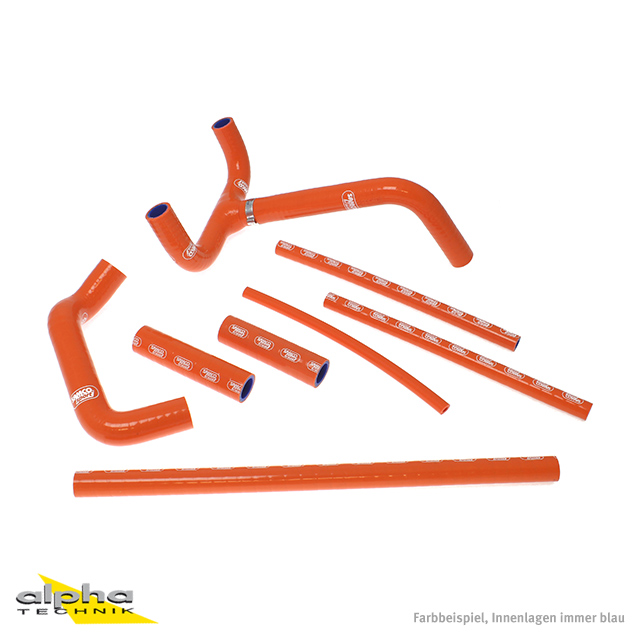 SAMCO SPORT Silicone Hose Kit orange for KTM 625 SMC 640 LC4 Supermoto 640 Enduro 660 LC4 1994-2010