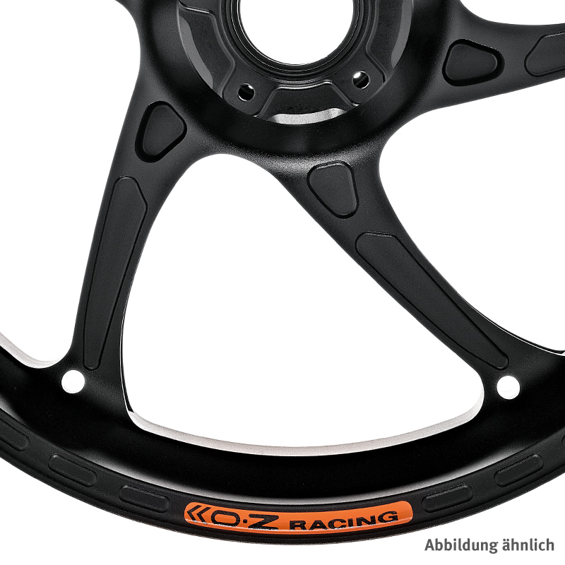 OZ Gass RS-A Aluminium Forged Wheel Set in matt black for Ducati Monster S4R(s), 2003-2006 and Monster 800/1000 S2R, 2005-2008 and 748/916/996/998, all model years