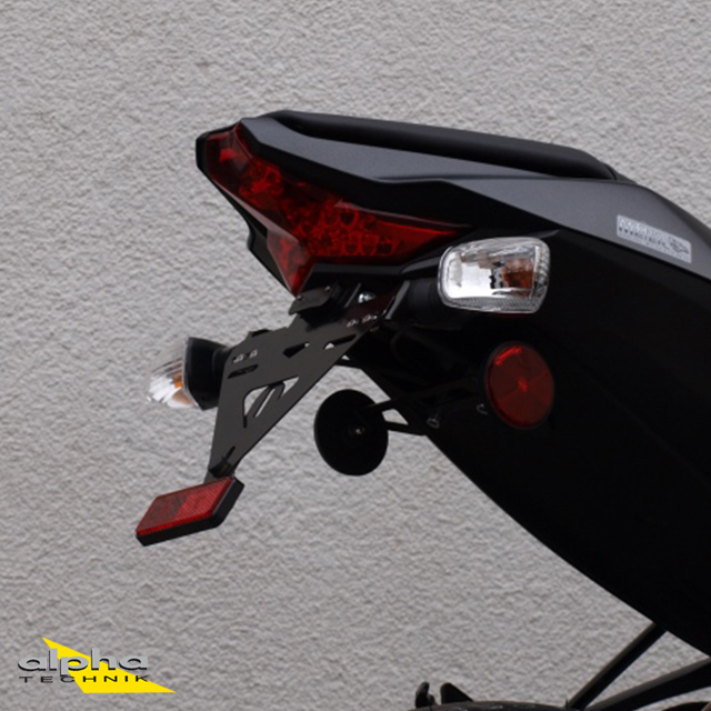 alpha Technik Number Plate Holder for Kawasaki ZX10R, Type ZXT00S, Model Year 2016-