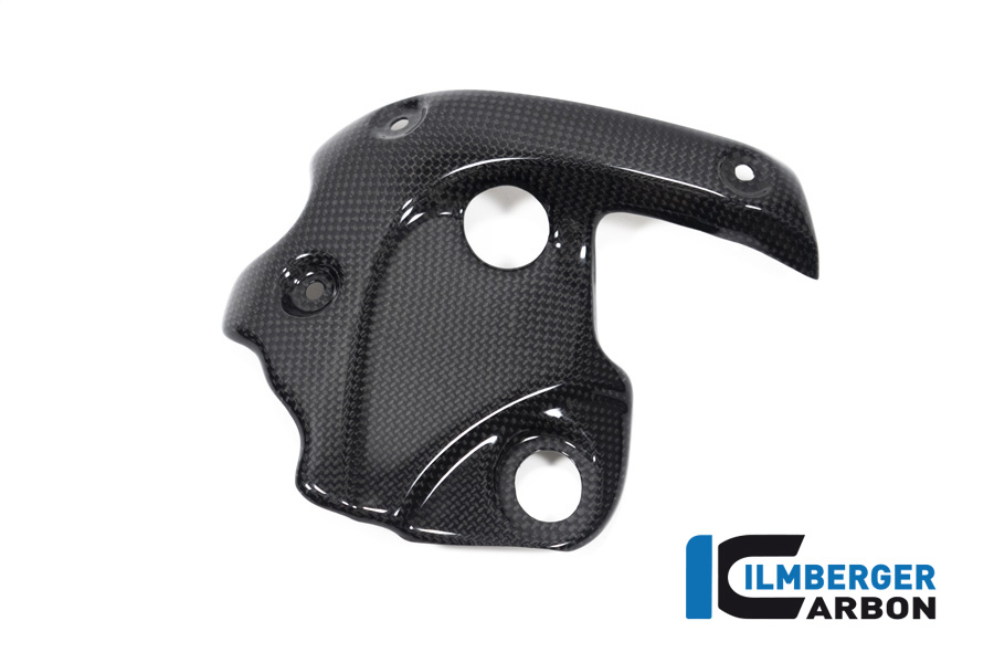 Ilmberger Carbon Exhaust Heat Shield for Header, Gloss, with ABE, for Ducati Diavel 1260 from model year 2019 onwards