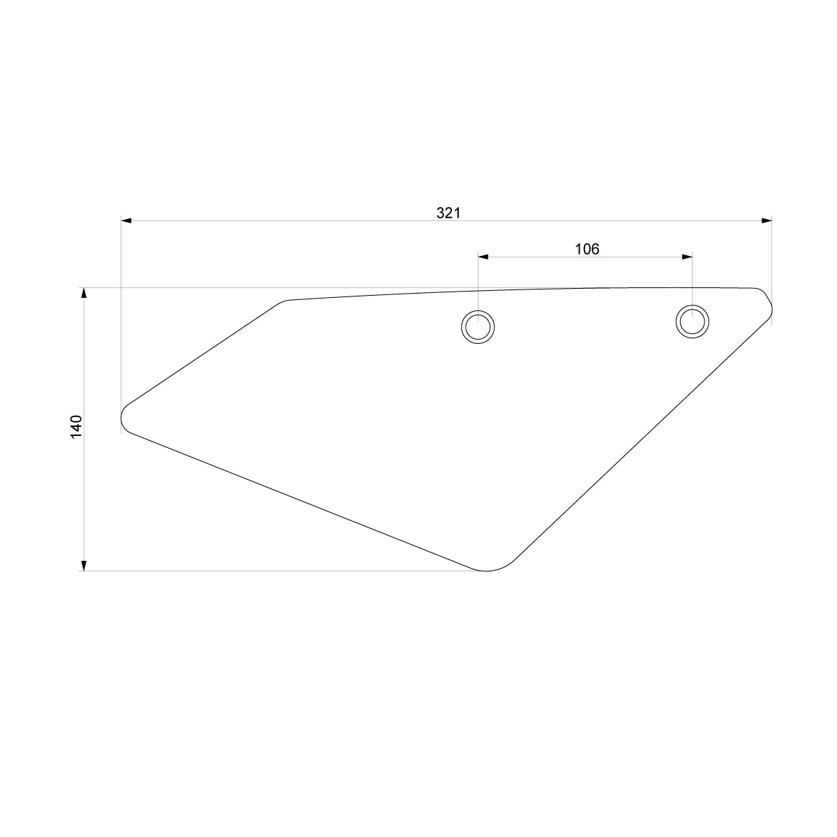 Barracuda Number Plate Honda CB650R 2024-