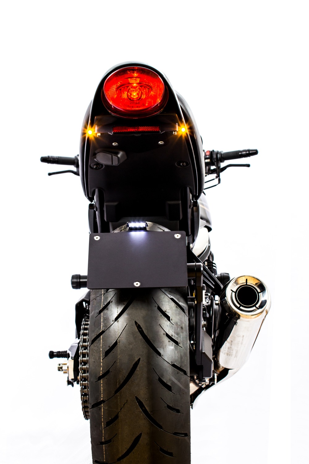 GILLES License Plate Holder, black-silver