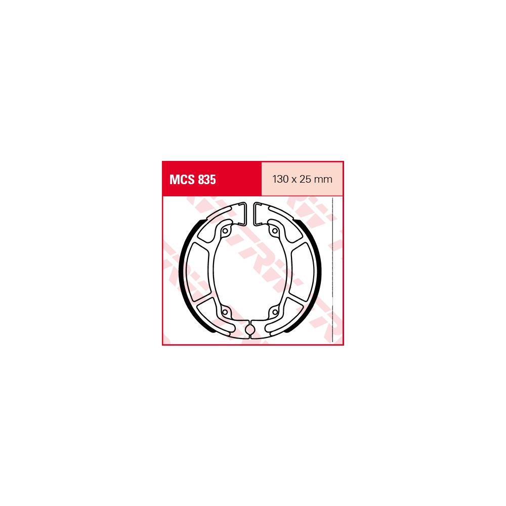 TRW LUCAS brake shoes Set MCS835