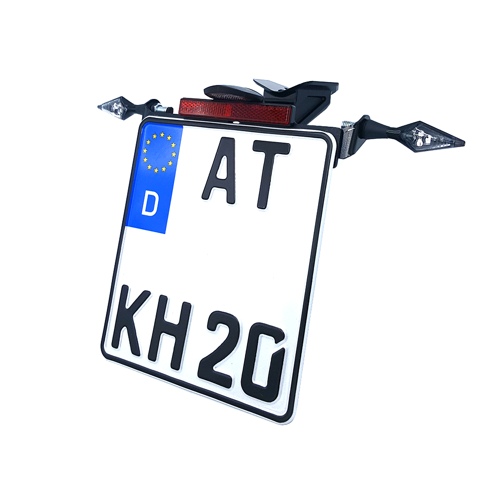 alpha Technik Number Plate Holder for Yamaha YZF-R1, YZF-R1M; Type RN32, RN49, RN65; Model Year 2015-