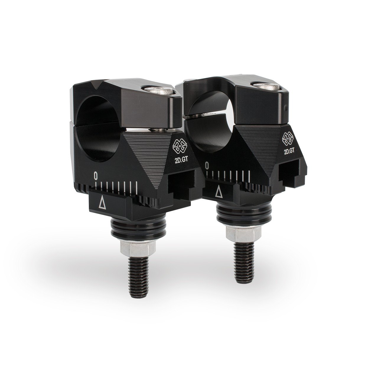 GILLES 2DGT adjustable handlebar risers black